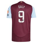 aston villa wsl adidas home authentic shirt 2024-25 with daly 9 printing Collection | Authentic Aston Villa Shirts