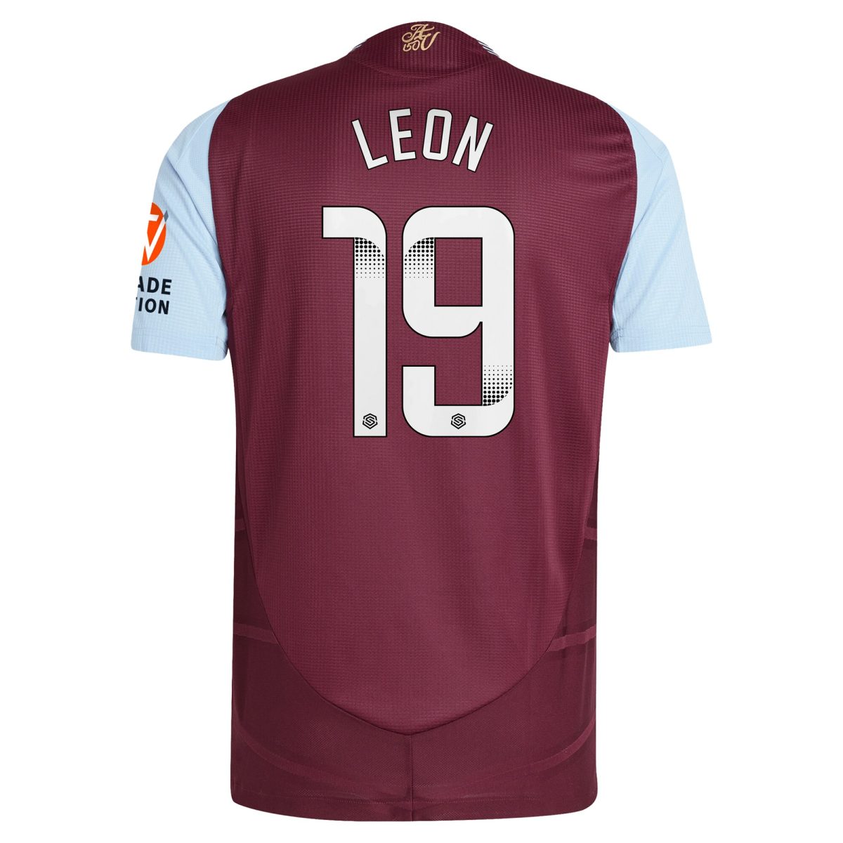 aston villa wsl adidas home authentic shirt 2024-25 with leon 19 printing Collection | Authentic Aston Villa Shirts