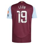 aston villa wsl adidas home authentic shirt 2024-25 with leon 19 printing Collection | Authentic Aston Villa Shirts