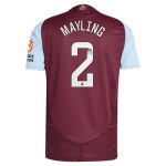 aston villa wsl adidas home authentic shirt 2024-25 with mayling 2 printing Collection | Authentic Aston Villa Shirts