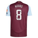 aston villa wsl adidas home authentic shirt 2024-25 with nobbs 8 printing Collection | Authentic Aston Villa Shirts