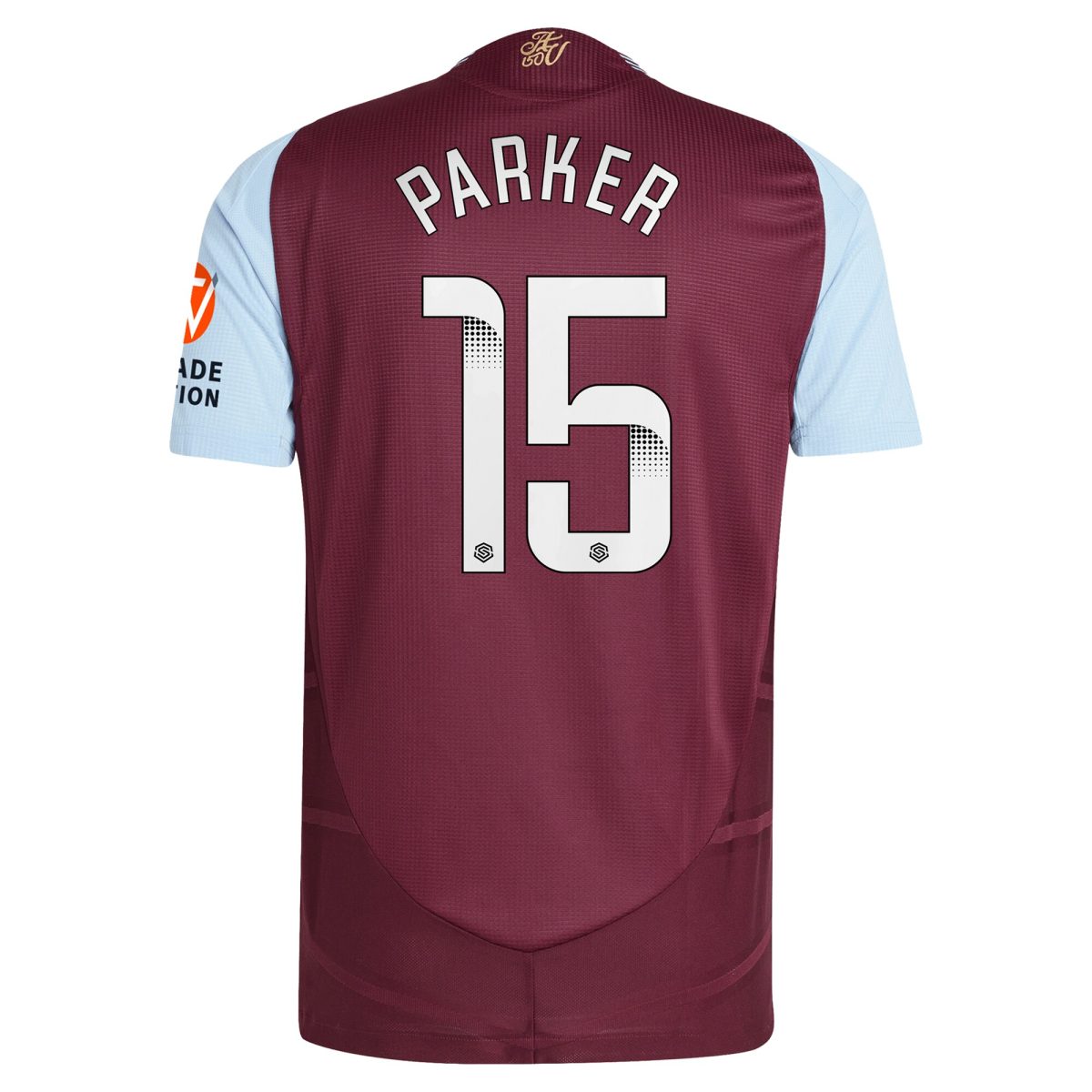 aston villa wsl adidas home authentic shirt 2024-25 with parker 15 printing Collection | Authentic Aston Villa Shirts