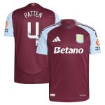 aston villa wsl adidas home authentic shirt 2024-25 with patten 4 printing Collection | Authentic Aston Villa Shirts