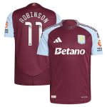 aston villa wsl adidas home authentic shirt 2024-25 with robinson 11 printing Collection | Authentic Aston Villa Shirts