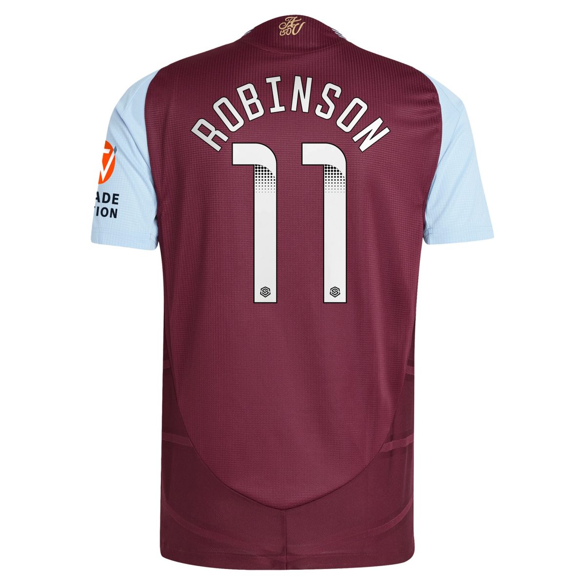 aston villa wsl adidas home authentic shirt 2024-25 with robinson 11 printing Collection | Authentic Aston Villa Shirts