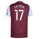 aston villa wsl adidas home authentic shirt 2024-25 with salmon 17 printing Collection | Authentic Aston Villa Shirts