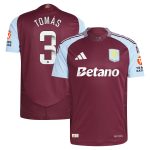 aston villa wsl adidas home authentic shirt 2024-25 with tomás 3 printing Collection | Authentic Aston Villa Shirts