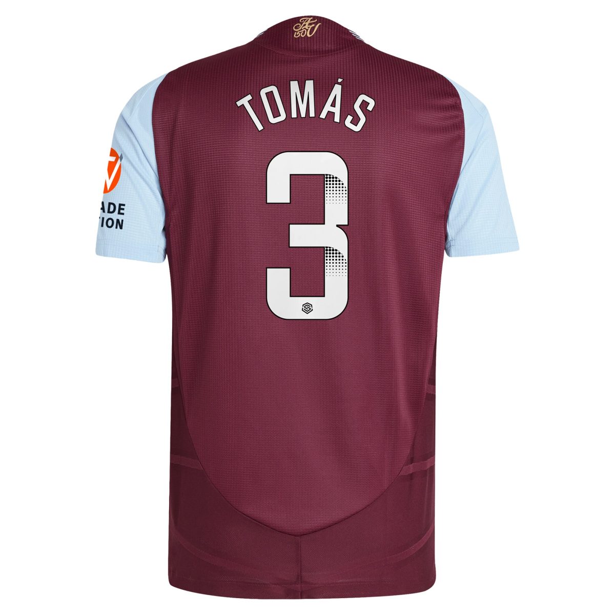 aston villa wsl adidas home authentic shirt 2024-25 with tomás 3 printing Collection | Authentic Aston Villa Shirts