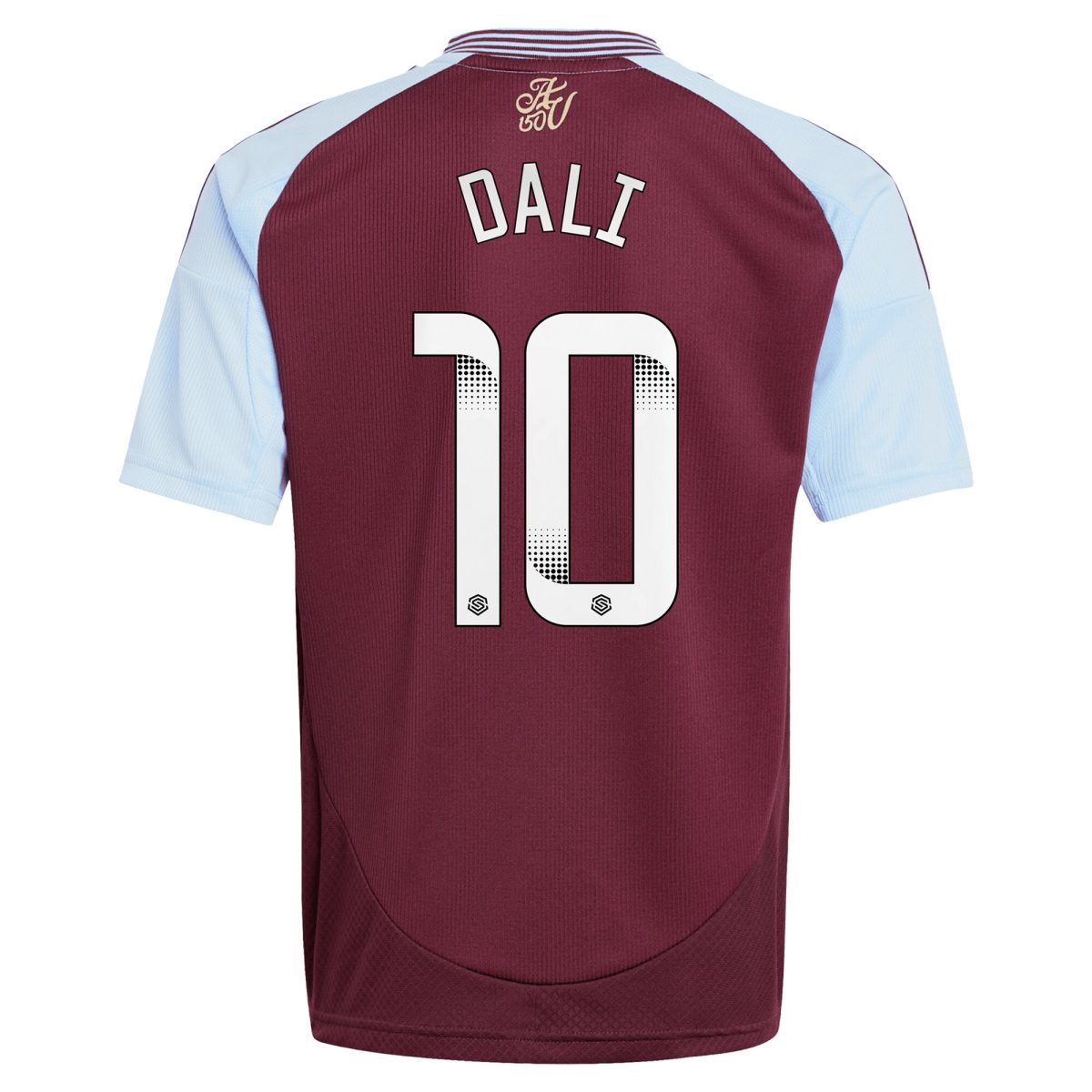 aston villa wsl adidas home shirt 2024-25 – kids with dali 10 printing Collection | Authentic Aston Villa Shirts