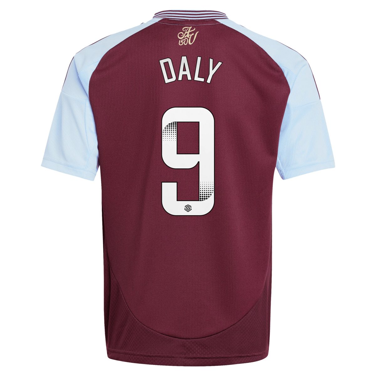 aston villa wsl adidas home shirt 2024-25 – kids with daly 9 printing Collection | Authentic Aston Villa Shirts