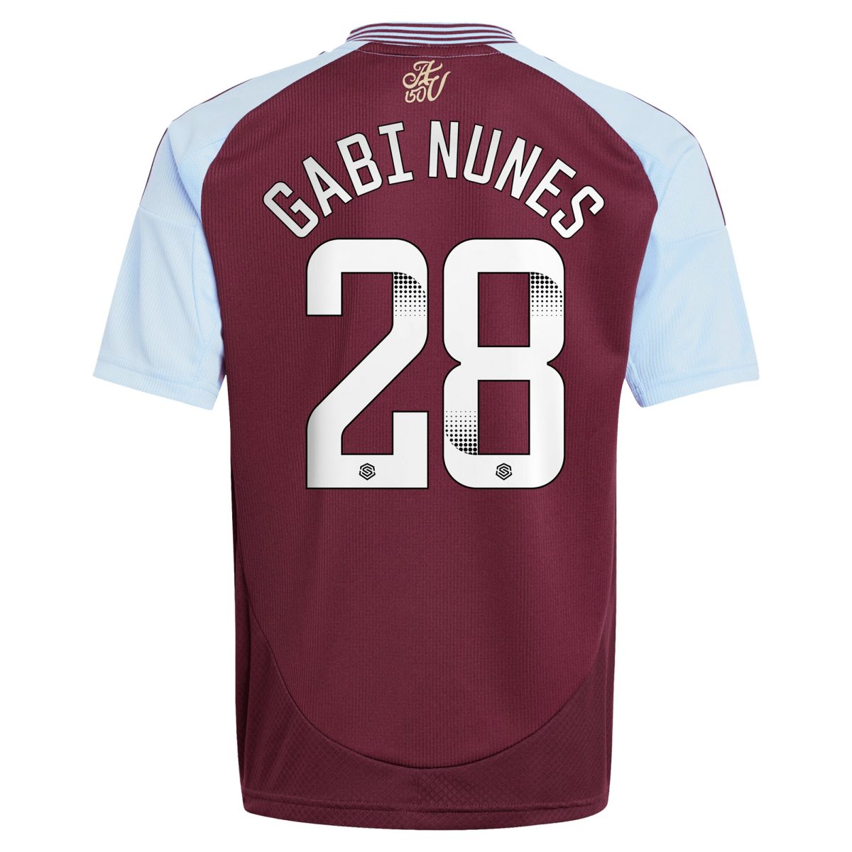 aston villa wsl adidas home shirt 2024-25 – kids with gabi nunes 28 printing Collection | Authentic Aston Villa Shirts