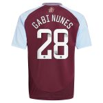 aston villa wsl adidas home shirt 2024-25 – kids with gabi nunes 28 printing Collection | Authentic Aston Villa Shirts
