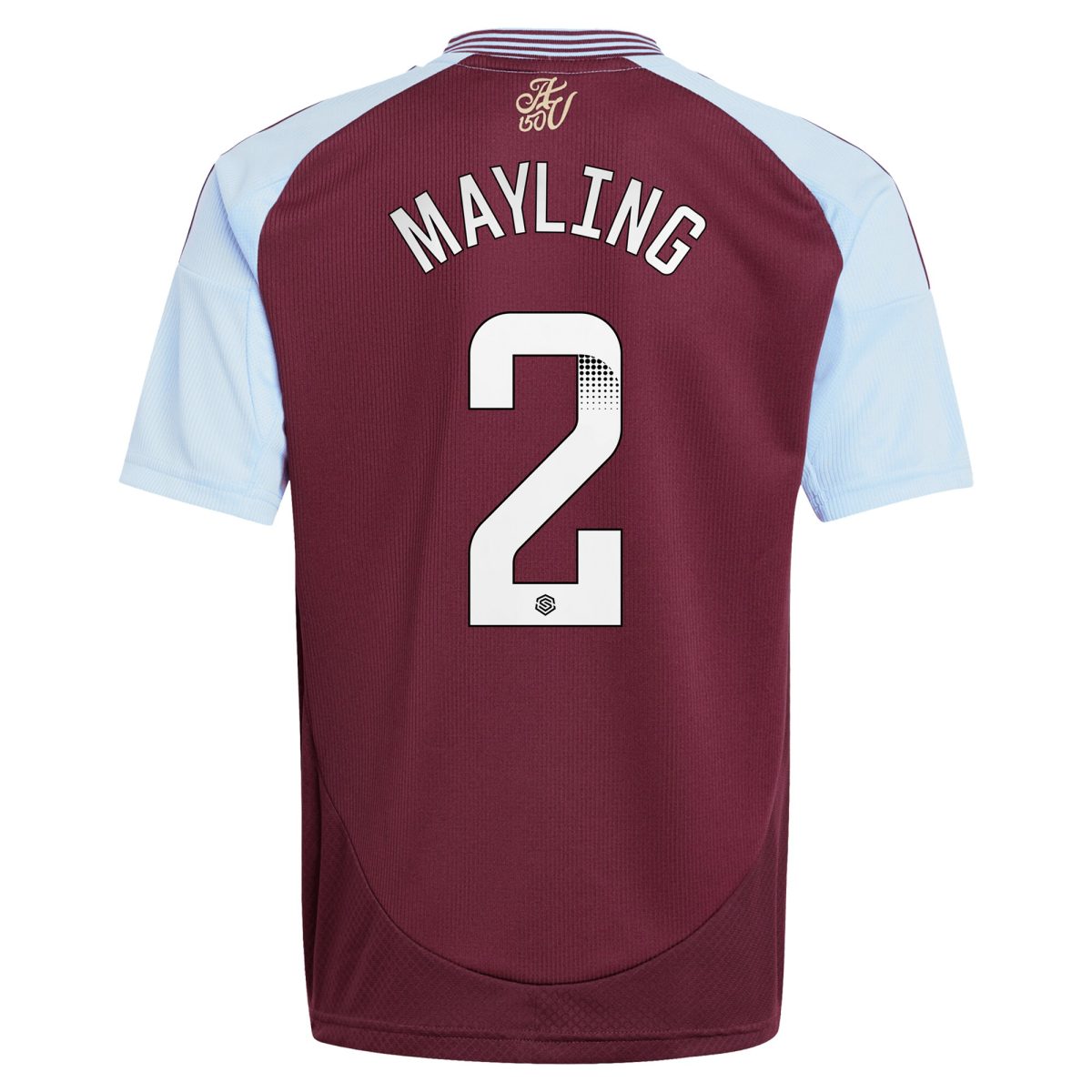 aston villa wsl adidas home shirt 2024-25 – kids with mayling 2 printing Collection | Authentic Aston Villa Shirts