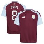 aston villa wsl adidas home shirt 2024-25 – kids with nobbs 8 printing Collection | Authentic Aston Villa Shirts