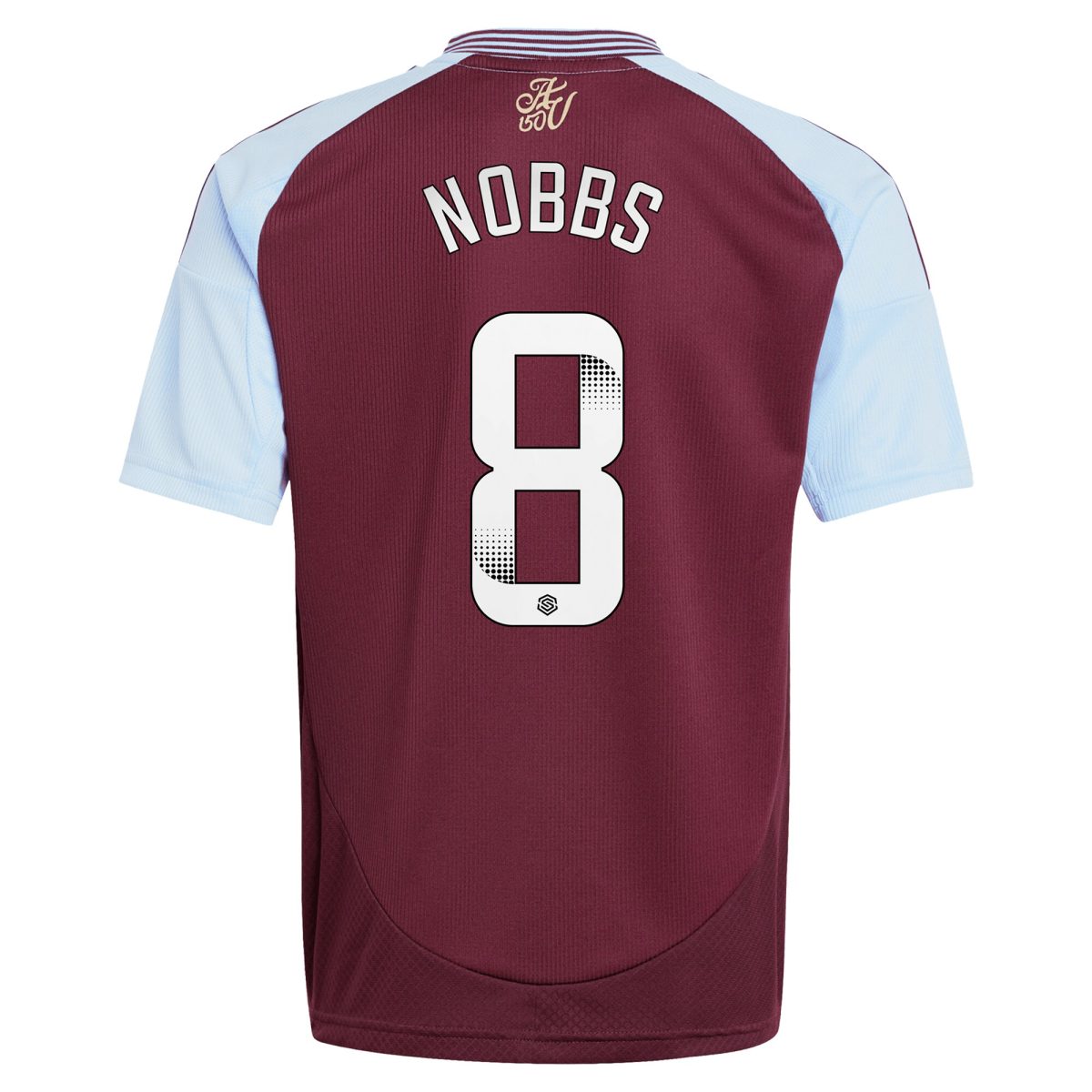 aston villa wsl adidas home shirt 2024-25 – kids with nobbs 8 printing Collection | Authentic Aston Villa Shirts