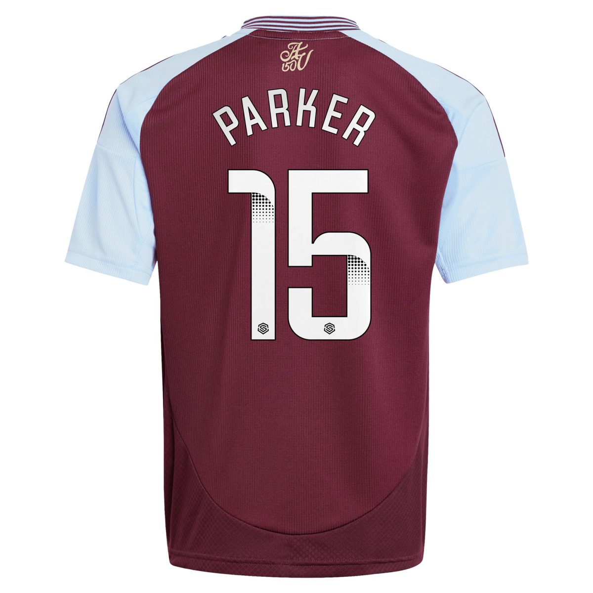aston villa wsl adidas home shirt 2024-25 – kids with parker 15 printing Collection | Authentic Aston Villa Shirts