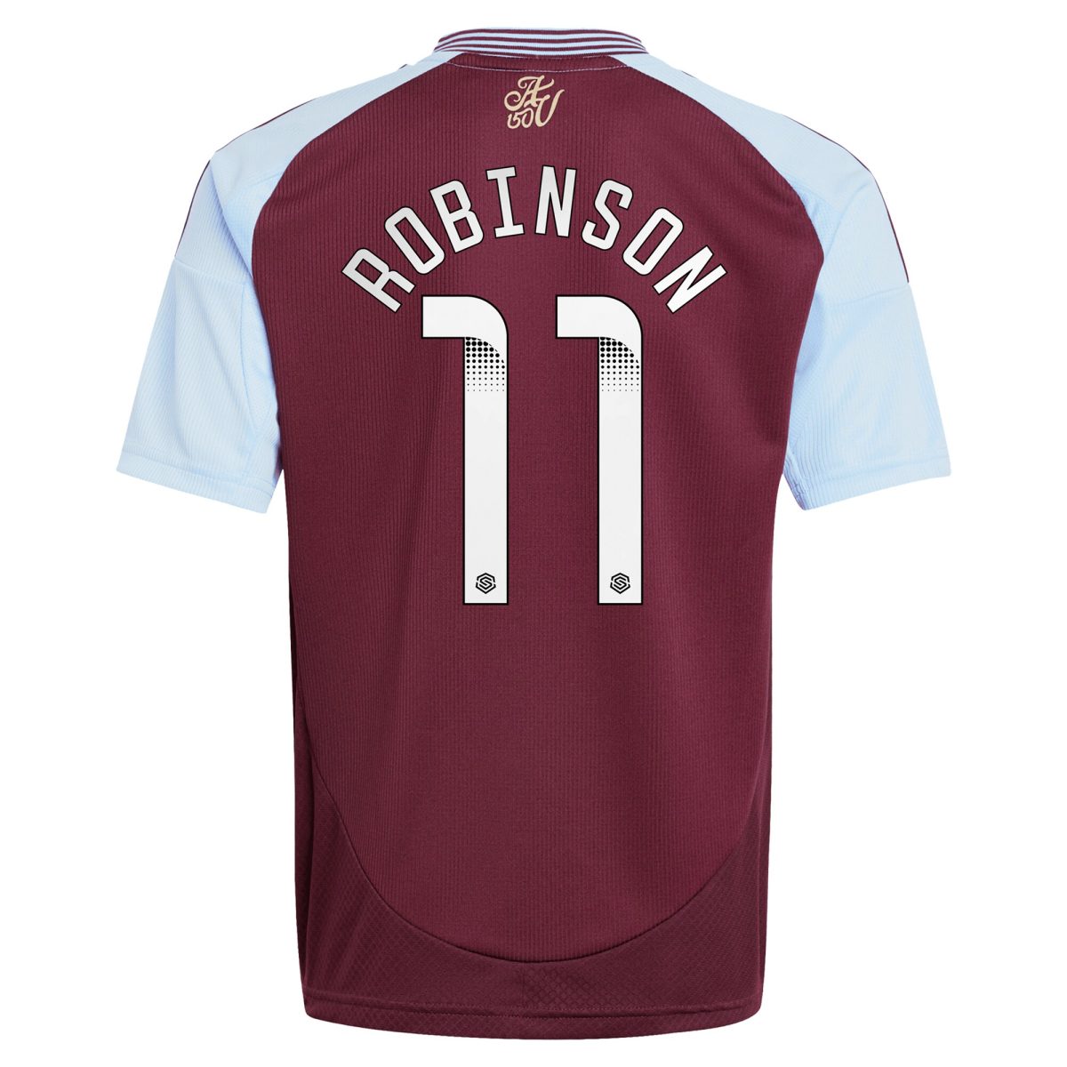 aston villa wsl adidas home shirt 2024-25 – kids with robinson 11 printing Collection | Authentic Aston Villa Shirts