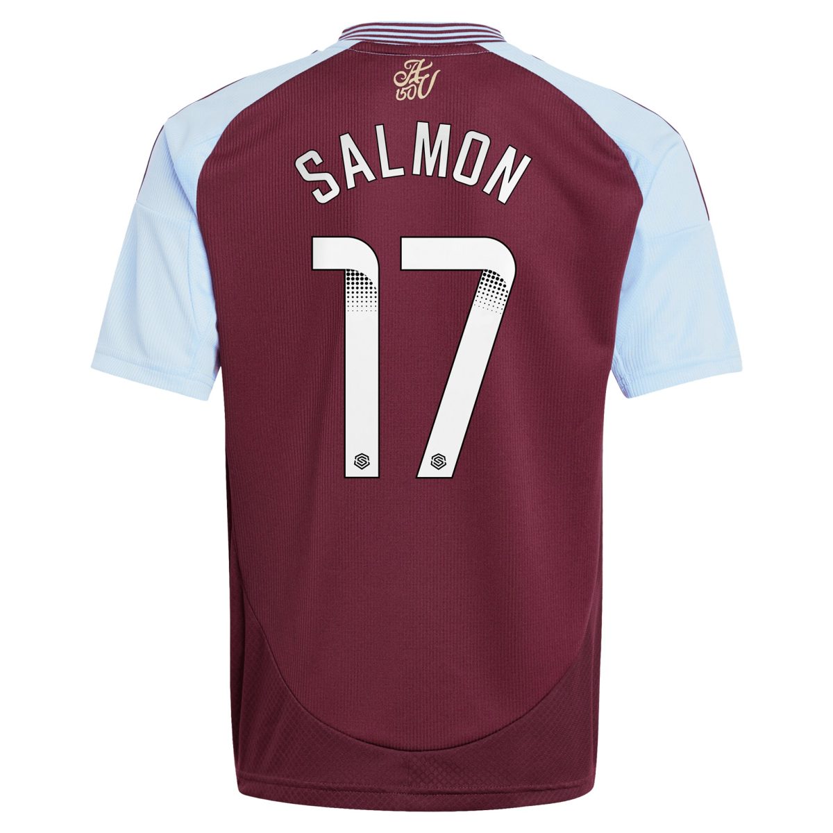 aston villa wsl adidas home shirt 2024-25 – kids with salmon 17 printing Collection | Authentic Aston Villa Shirts