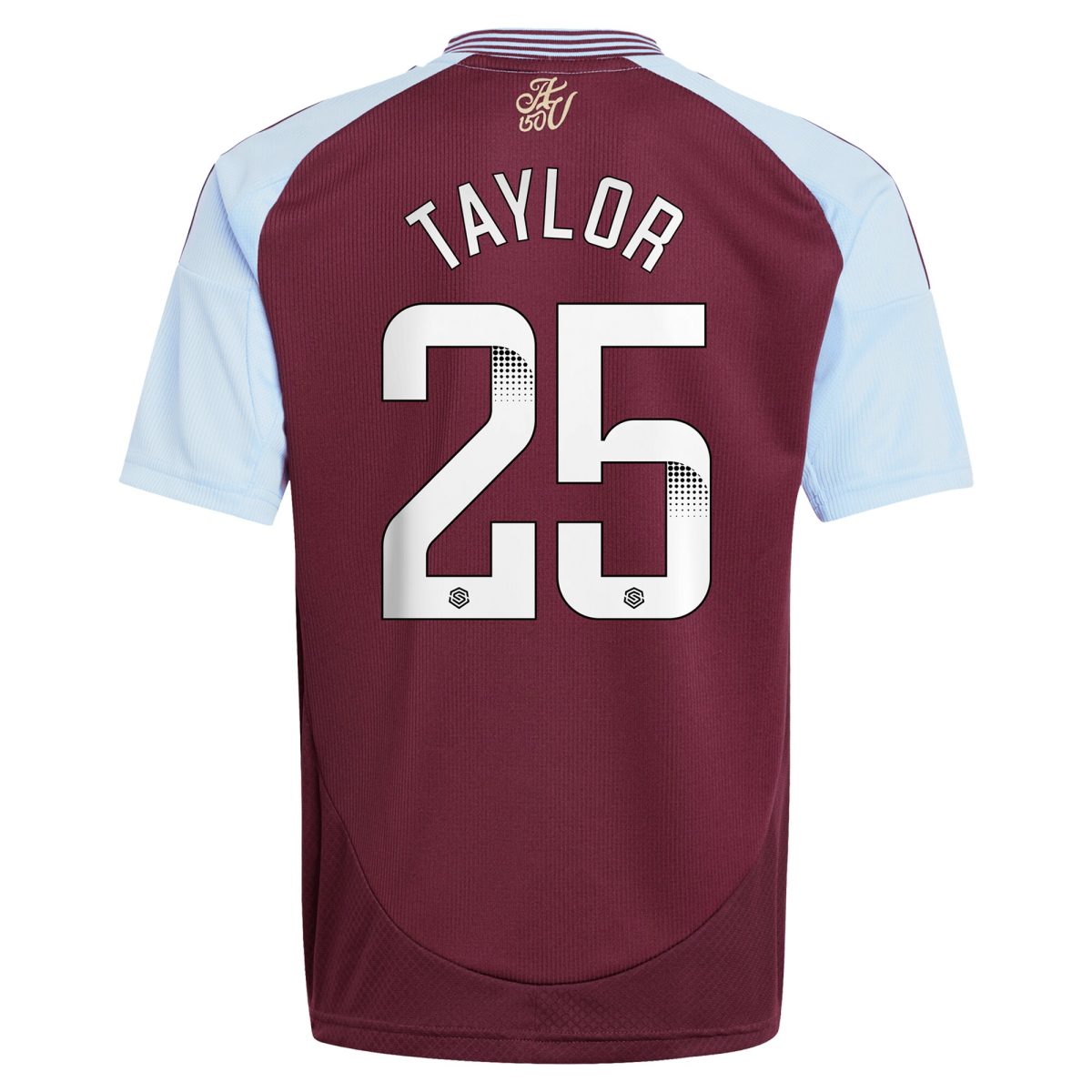 aston villa wsl adidas home shirt 2024-25 – kids with taylor 25 printing Collection | Authentic Aston Villa Shirts