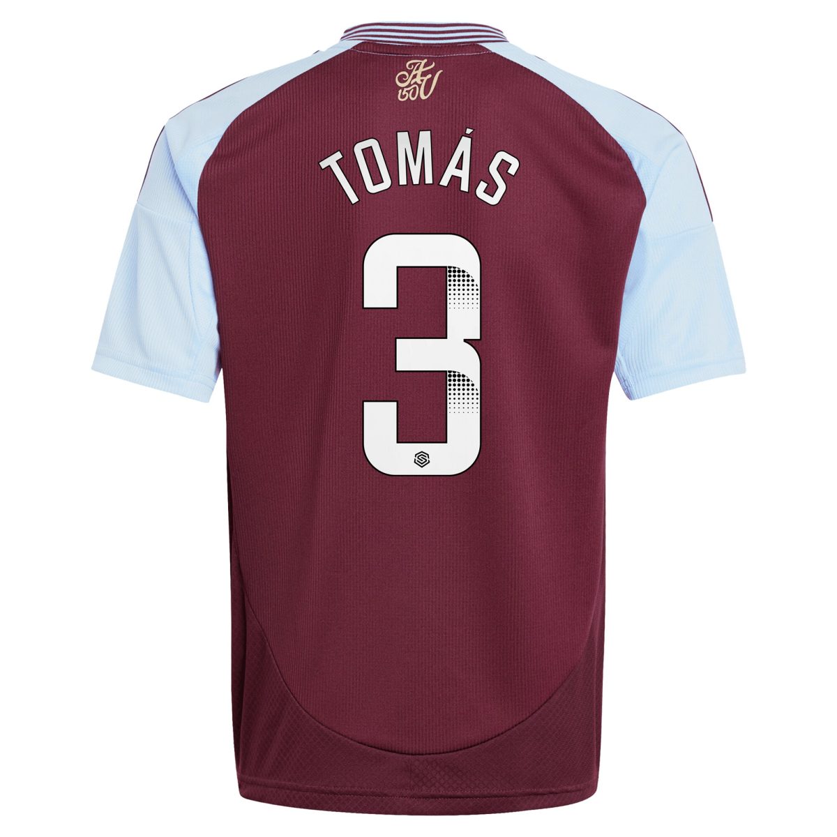aston villa wsl adidas home shirt 2024-25 – kids with tomás 3 printing Collection | Authentic Aston Villa Shirts