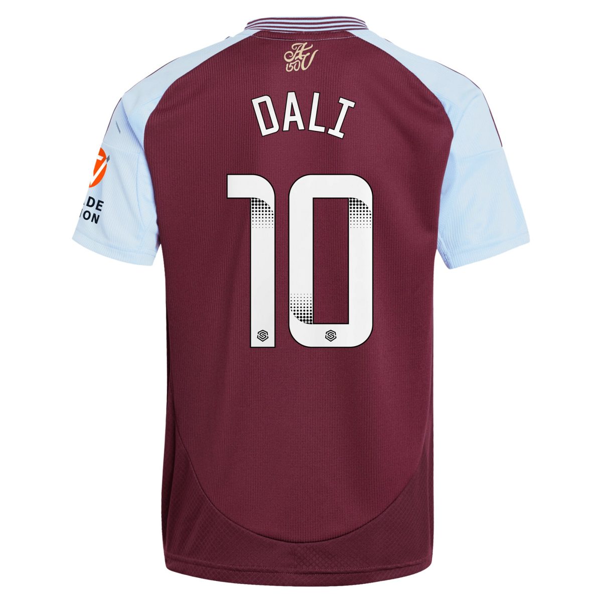 aston villa wsl adidas home shirt 2024-25 with dali 10 printing Collection | Authentic Aston Villa Shirts