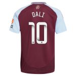 aston villa wsl adidas home shirt 2024-25 with dali 10 printing Collection | Authentic Aston Villa Shirts