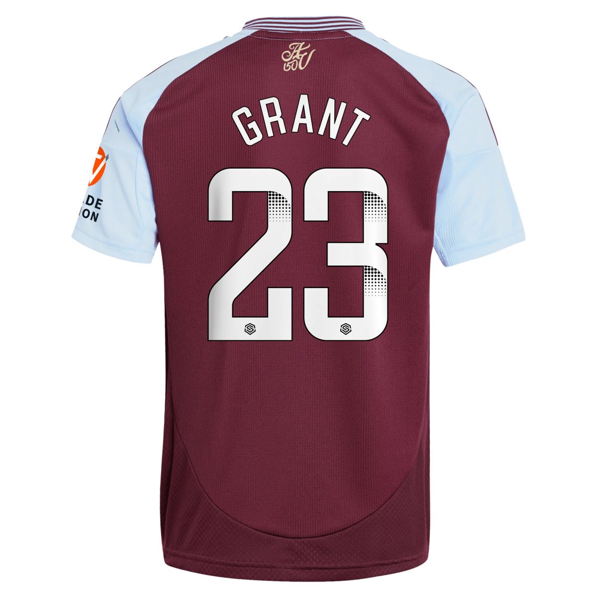aston villa wsl adidas home shirt 2024-25 with grant 23 printing Collection | Authentic Aston Villa Shirts