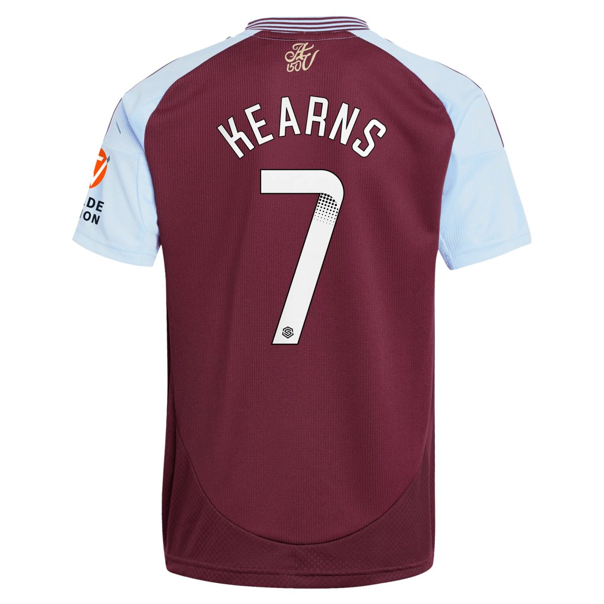 aston villa wsl adidas home shirt 2024-25 with kearns 7 printing Collection | Authentic Aston Villa Shirts