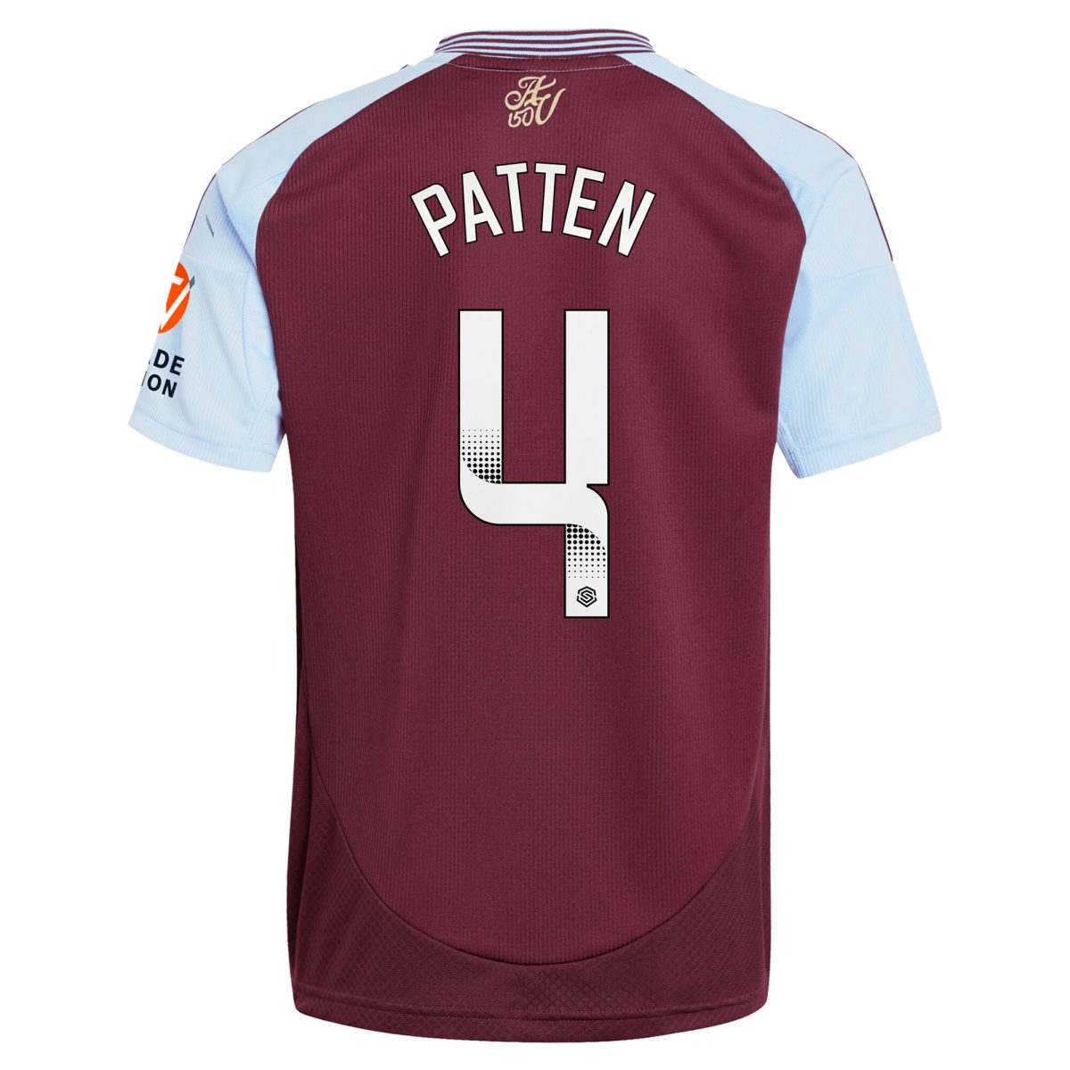 aston villa wsl adidas home shirt 2024-25 with patten 4 printing Collection | Authentic Aston Villa Shirts