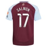 aston villa wsl adidas home shirt 2024-25 with salmon 17 printing Collection | Authentic Aston Villa Shirts