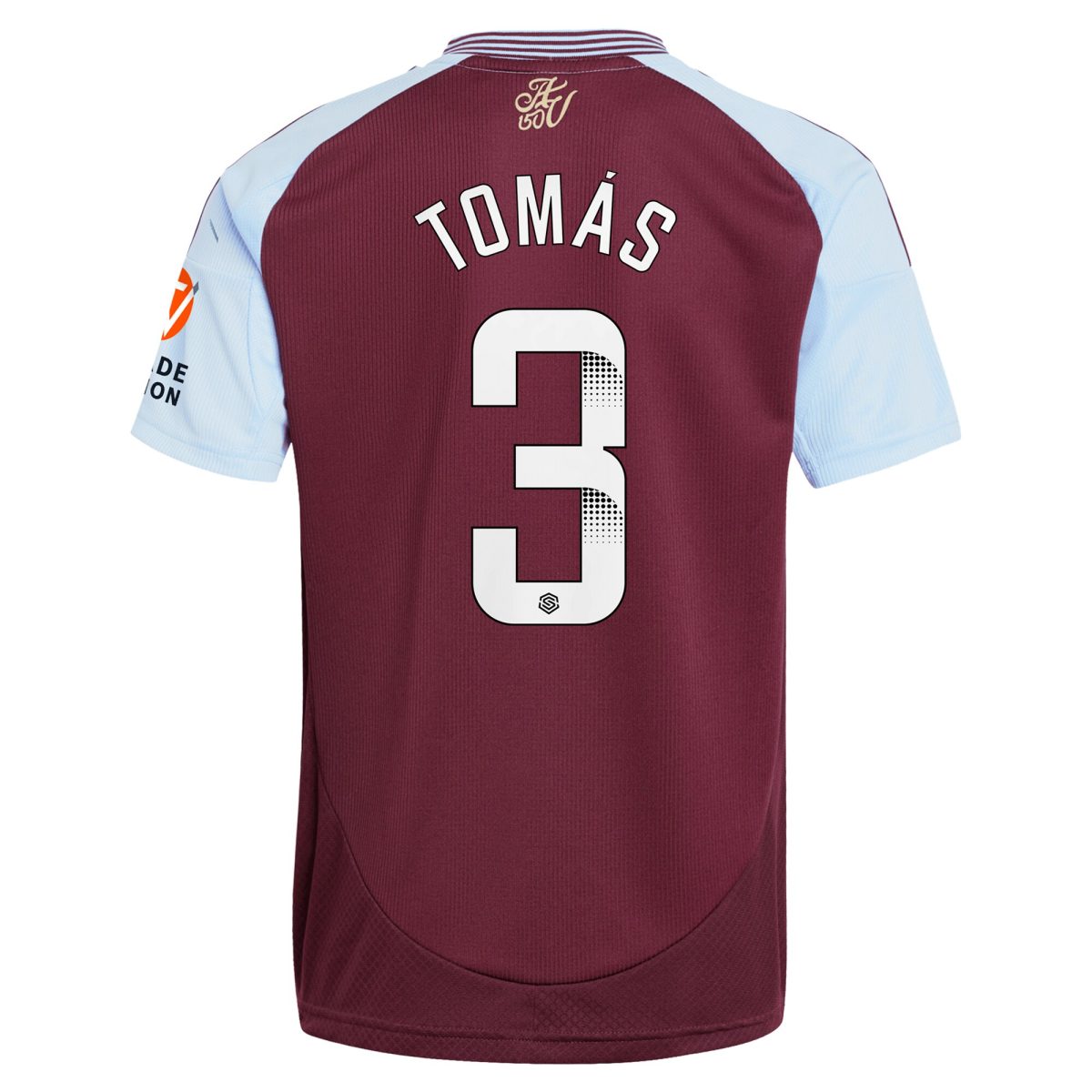 aston villa wsl adidas home shirt 2024-25 with tomás 3 printing Collection | Authentic Aston Villa Shirts