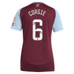 aston villa wsl adidas home shirt 2024-25 – womens with corsie 6 printing Collection | Authentic Aston Villa Shirts