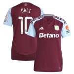aston villa wsl adidas home shirt 2024-25 – womens with dali 10 printing Collection | Authentic Aston Villa Shirts