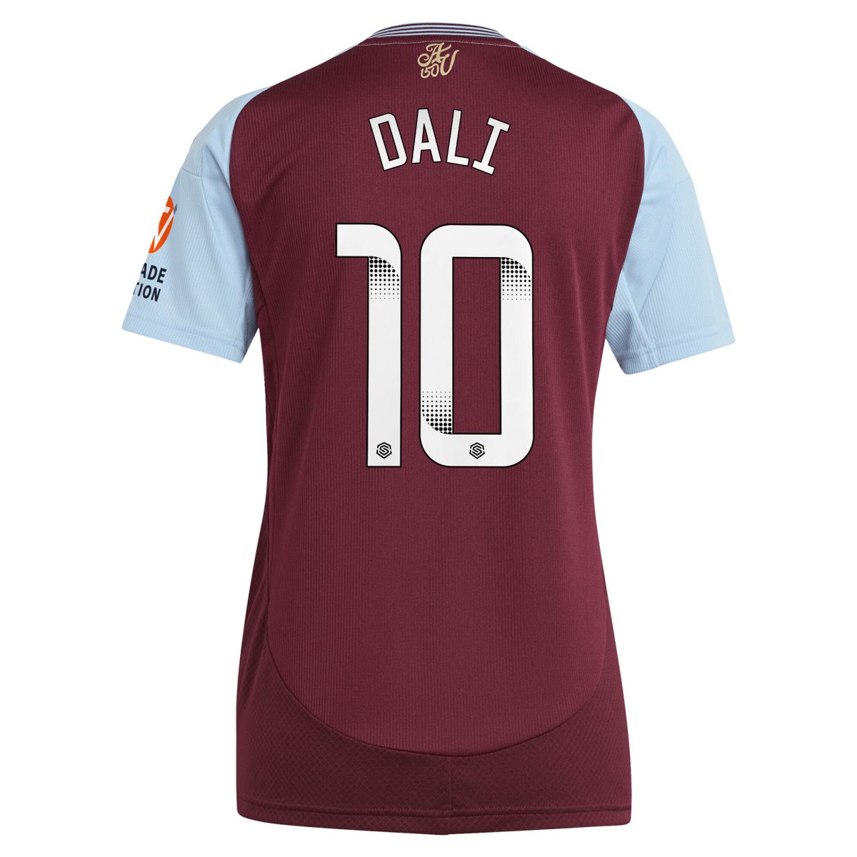 aston villa wsl adidas home shirt 2024-25 – womens with dali 10 printing Collection | Authentic Aston Villa Shirts