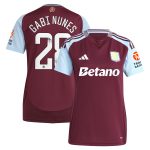 aston villa wsl adidas home shirt 2024-25 – womens with gabi nunes 28 printing Collection | Authentic Aston Villa Shirts