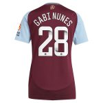 aston villa wsl adidas home shirt 2024-25 – womens with gabi nunes 28 printing Collection | Authentic Aston Villa Shirts
