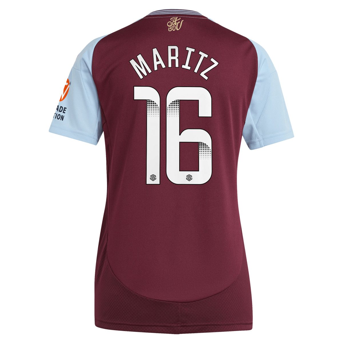 aston villa wsl adidas home shirt 2024-25 – womens with maritz 26 printing Collection | Authentic Aston Villa Shirts
