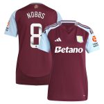 aston villa wsl adidas home shirt 2024-25 – womens with nobbs 8 printing Collection | Authentic Aston Villa Shirts