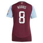 aston villa wsl adidas home shirt 2024-25 – womens with nobbs 8 printing Collection | Authentic Aston Villa Shirts