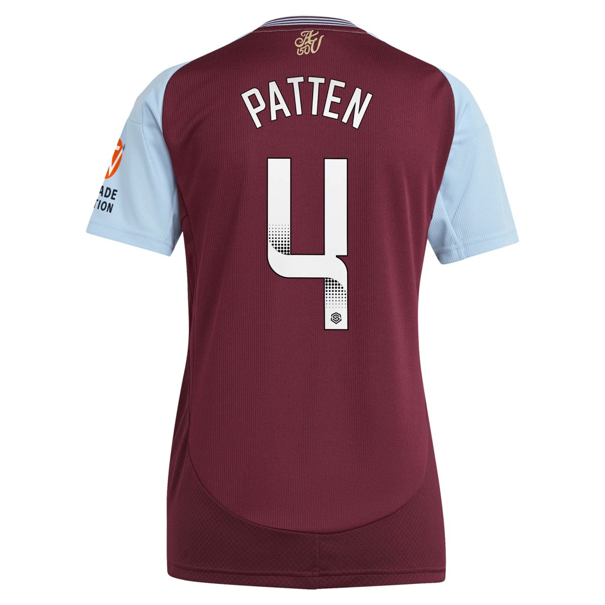 aston villa wsl adidas home shirt 2024-25 – womens with patten 4 printing Collection | Authentic Aston Villa Shirts