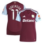 aston villa wsl adidas home shirt 2024-25 – womens with robinson 11 printing Collection | Authentic Aston Villa Shirts