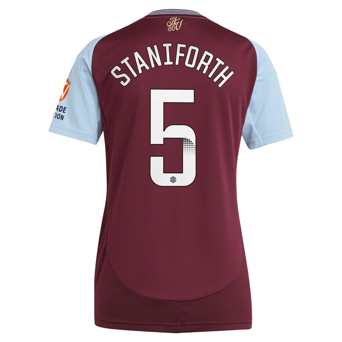 aston villa wsl adidas home shirt 2024-25 – womens with staniforth 5 printing Collection | Authentic Aston Villa Shirts