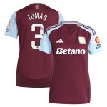 aston villa wsl adidas home shirt 2024-25 – womens with tomás 3 printing Collection | Authentic Aston Villa Shirts