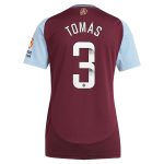 aston villa wsl adidas home shirt 2024-25 – womens with tomás 3 printing Collection | Authentic Aston Villa Shirts