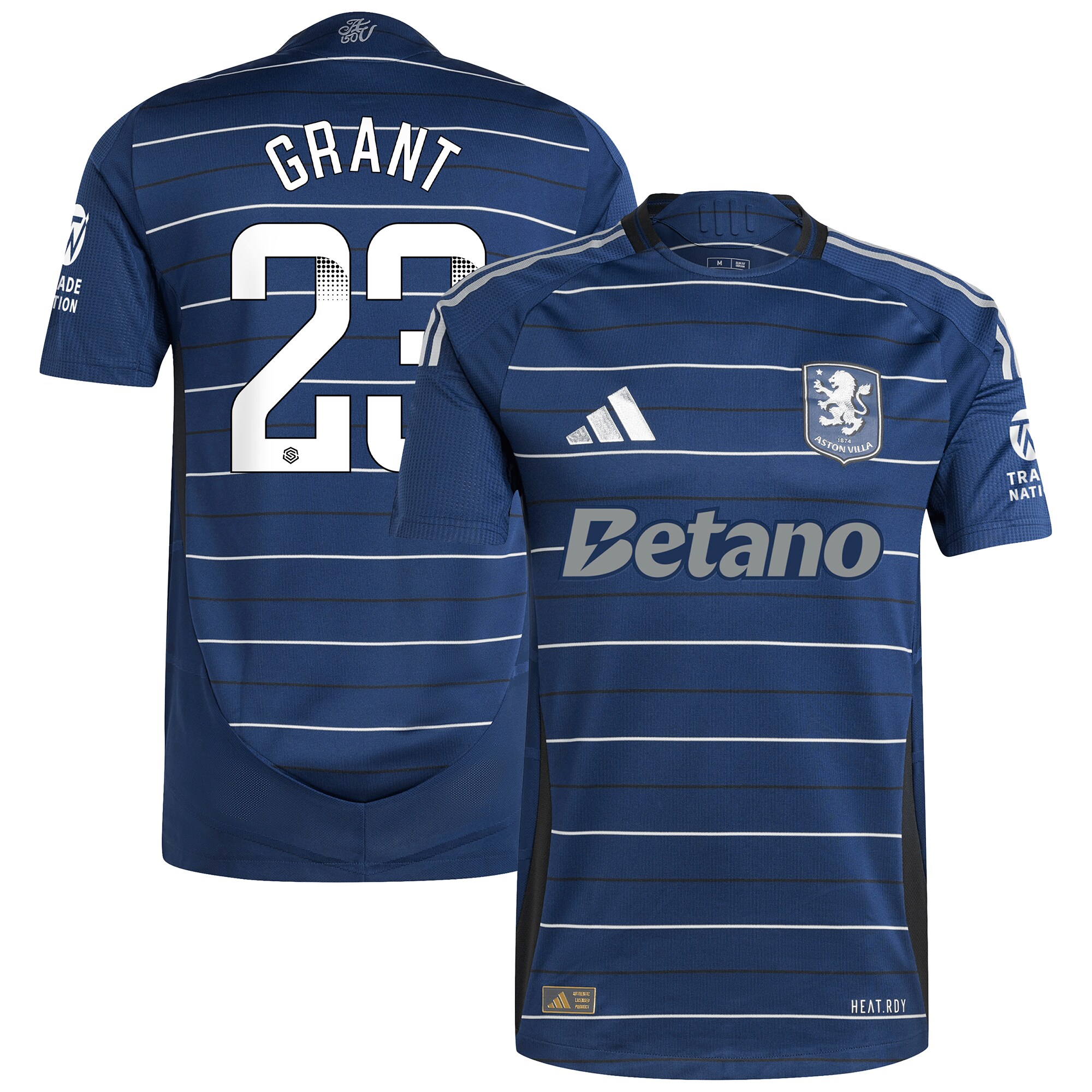 aston villa wsl adidas third authentic shirt 2024-25 with grant 23 printing Collection | Authentic Aston Villa Shirts