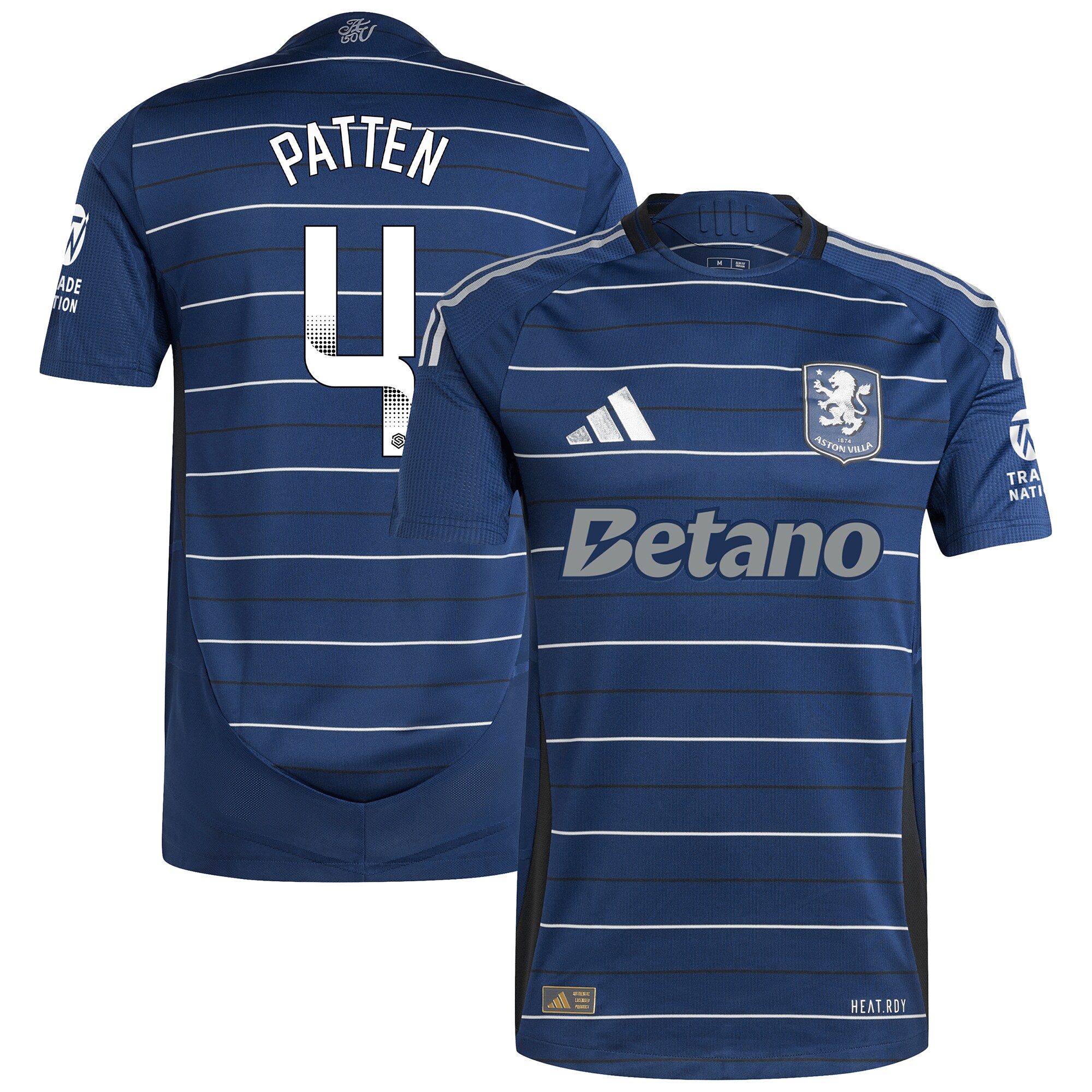 aston villa wsl adidas third authentic shirt 2024-25 with patten 4 printing Collection | Authentic Aston Villa Shirts