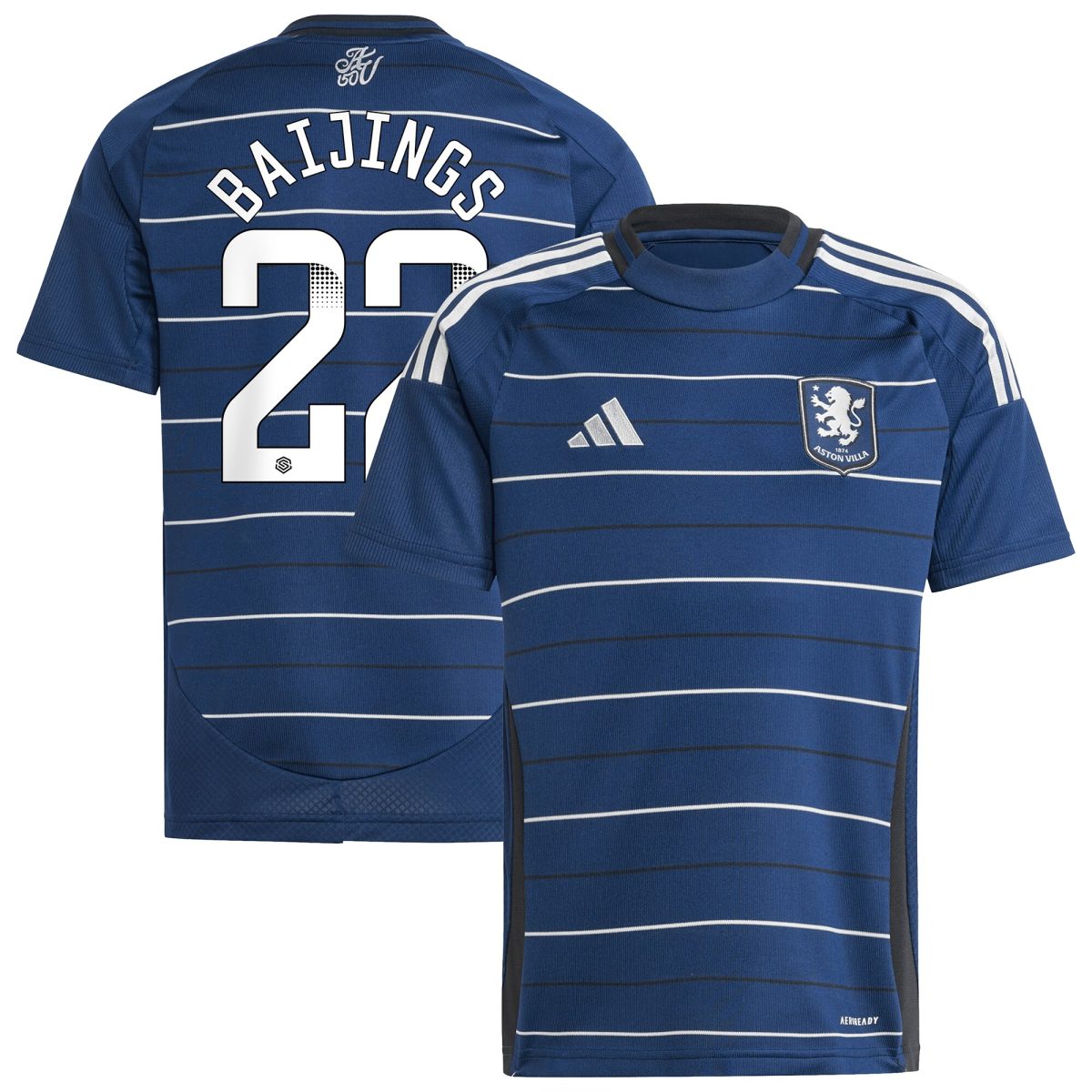 aston villa wsl adidas third shirt 2024-25 – kids with baijings 22 printing Collection | Authentic Aston Villa Shirts