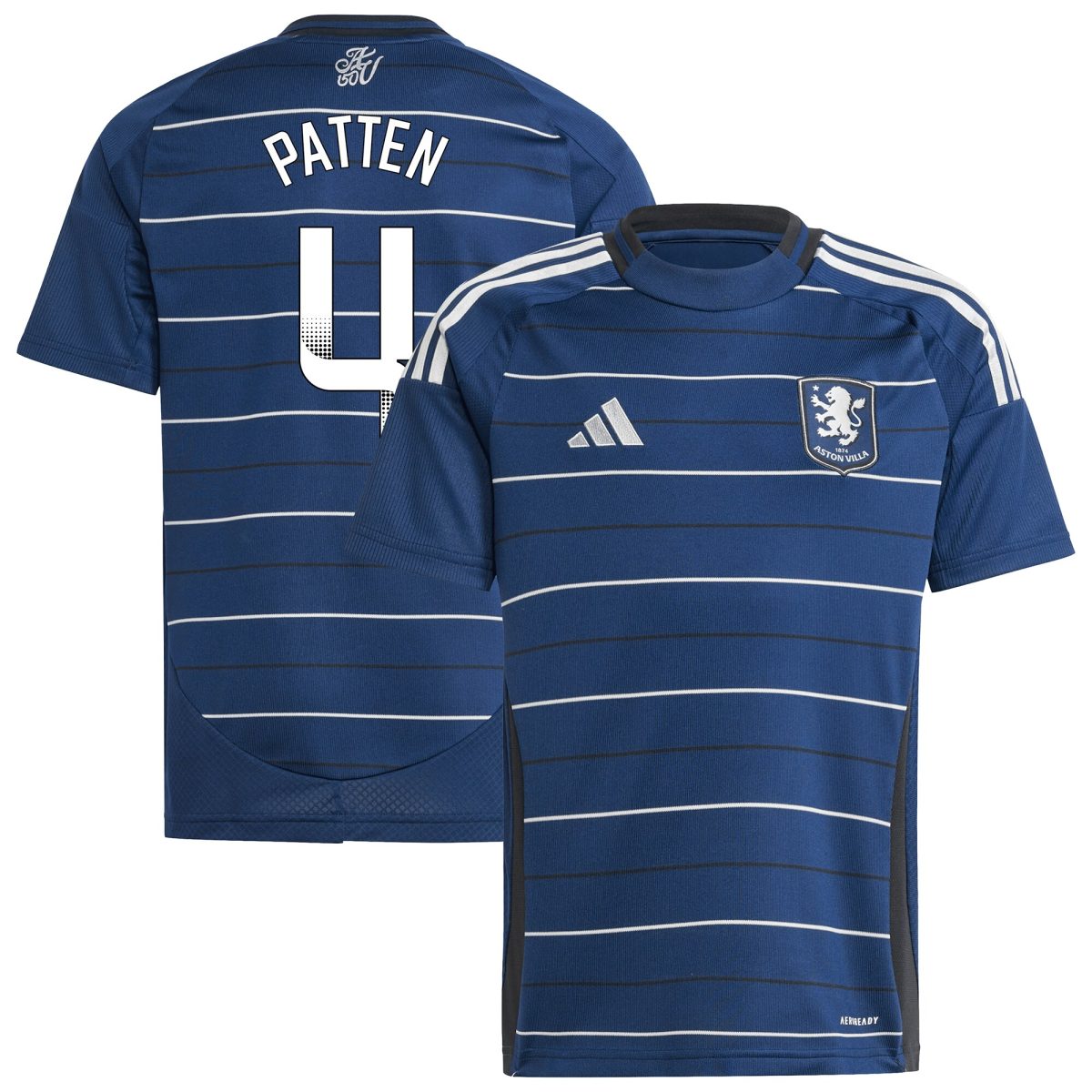 aston villa wsl adidas third shirt 2024-25 – kids with patten 4 printing Collection | Authentic Aston Villa Shirts