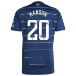 aston villa wsl adidas third shirt 2024-25 with hanson 20 printing Collection | Authentic Aston Villa Shirts