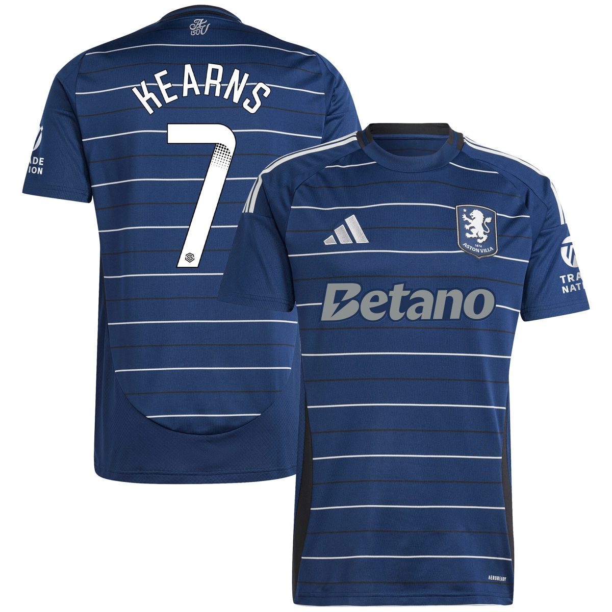 aston villa wsl adidas third shirt 2024-25 with kearns 7 printing Collection | Authentic Aston Villa Shirts